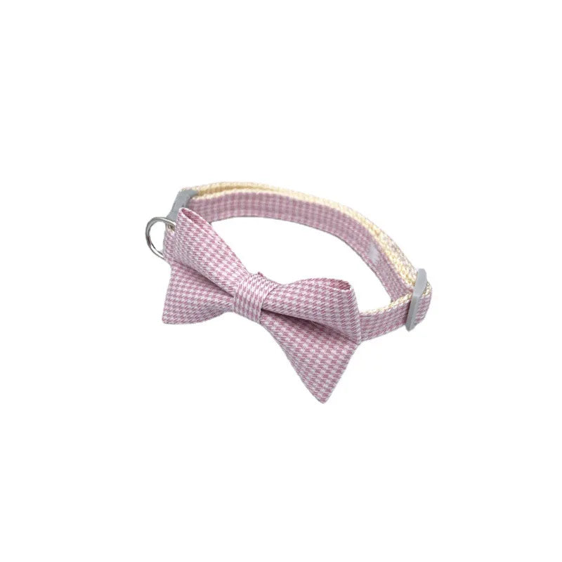 Pet Collar Adjustable Durable Cat Collars Cute Bow Kitten Necklace Soft Bell Puppy Lead Pet Product Cat Dog Accessories