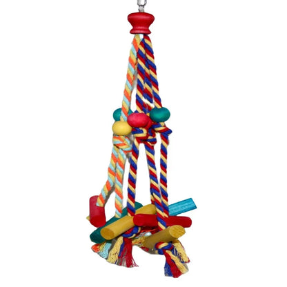 Bird Chewing Toy Bird Parrot Training Toys Chewing Foraging Hanging Cage Paper Strings Wire Drawing Ball Toys Relieve Boredom