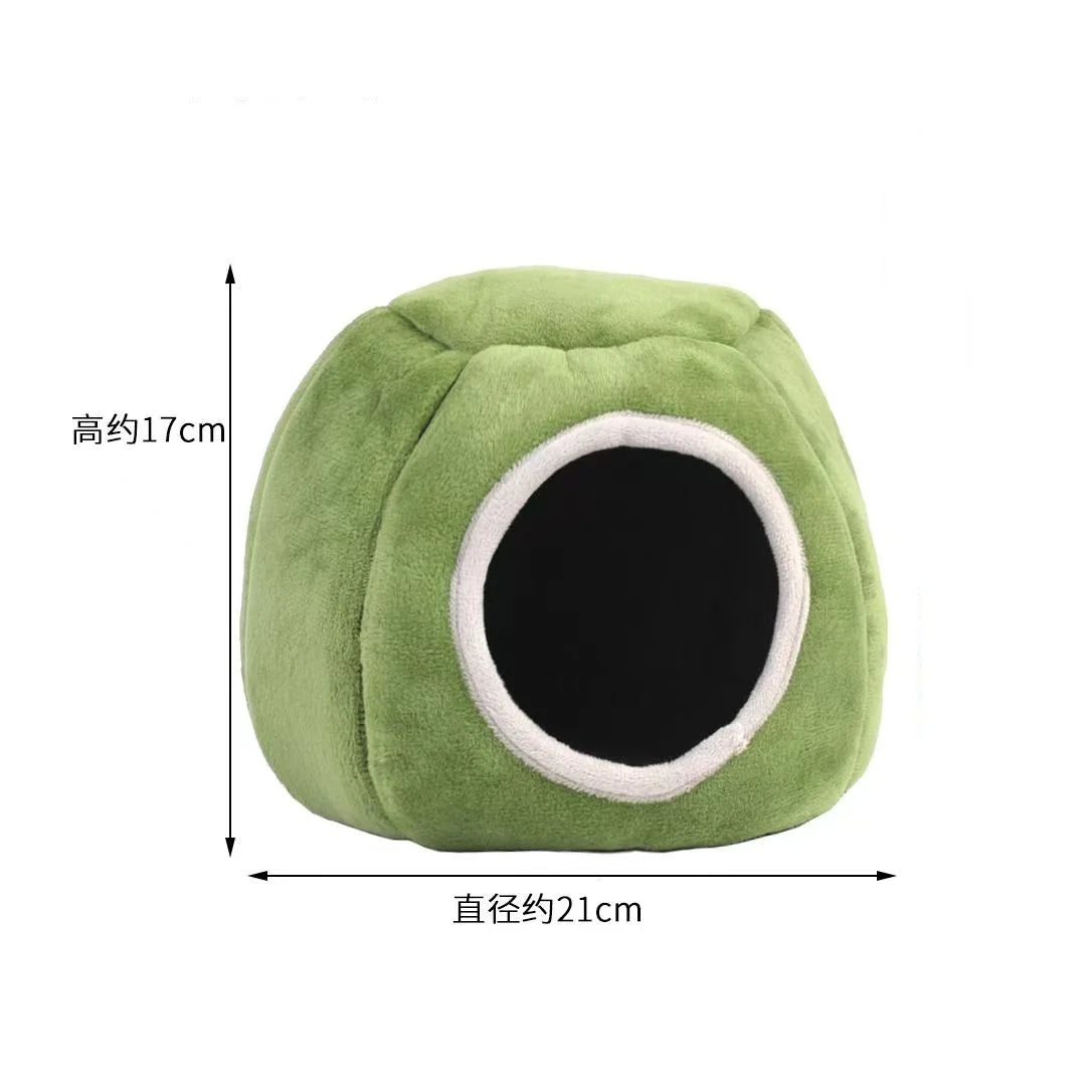 Pet House Hamster Bed Super Warm Guinea Pig Cage Accessories Cave Cozy Hideout for Hedgehog Bearded Rabbit Hedgehog Pets Items