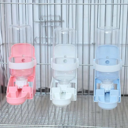 Small Animals Pet Drinker Cage Hanging Water Dispenser For Pigeon Parrots Birds Rabbit Cat Small Pets Water Feeder Bowl