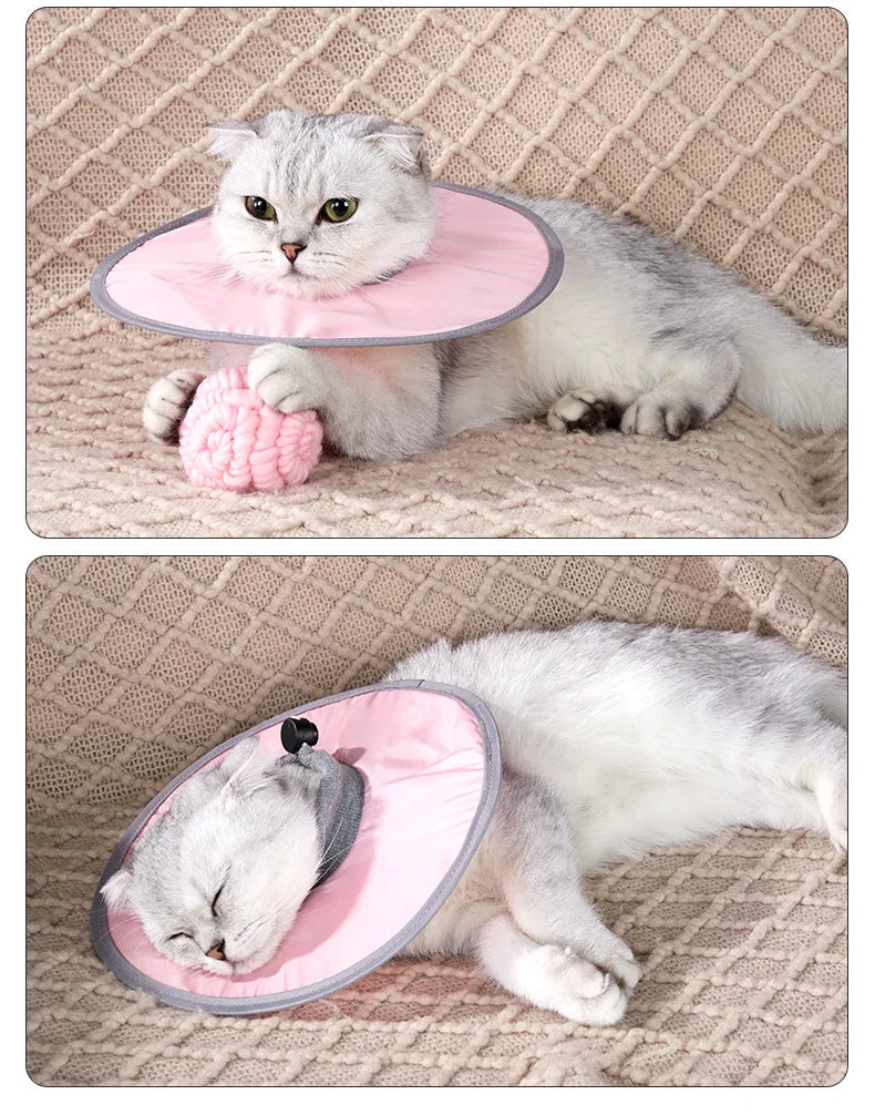 Pet Cat Protective Collar Neck Recovery Cone Collar for Anti-Bite Lick Reusable Cat Dogs Health Medical Circle for Pet Supplies