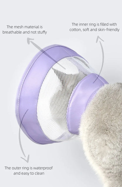 Pet Cat Dogs Health Recovery Elizabethan Cotton Filling Collar Protective Medical Cone E- Collar for Dog and Cat