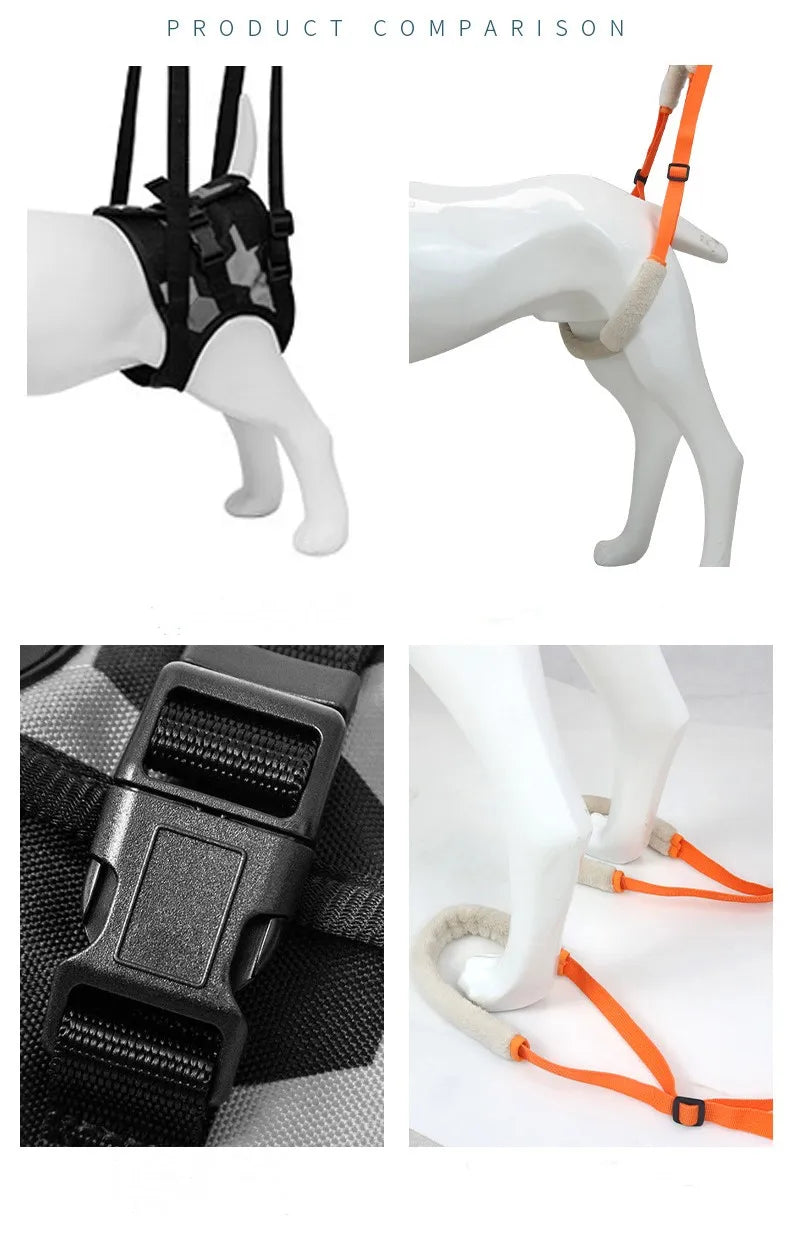 Pet Rear Leg Support Aid Sling Pet Dog Lift Harness For Elderly Dog With Poor Stability Back Legs Hip Disabled Joint Injury
