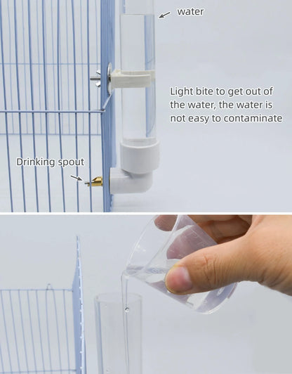 Parrot Drinking Kettle Large Automatic Water Feeder Pet Chinchilla Rabbit Water Cup Outdoor Cage Chickens Bird Drinker