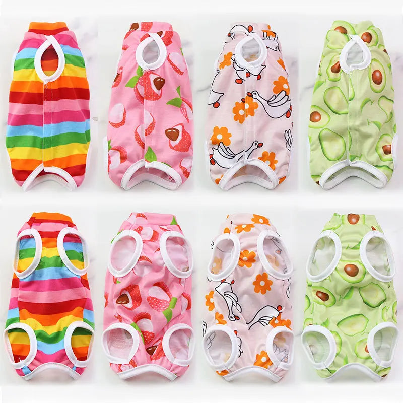 Cat Clothing Female Cat Sterilization Suit Weaning Suit Postoperative Dressing Anti Licking Elastic Pet Cat Clothing