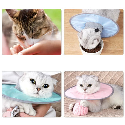 Pet Cat Protective Collar Neck Recovery Cone Collar for Anti-Bite Lick Reusable Cat Dogs Health Medical Circle for Pet Supplies