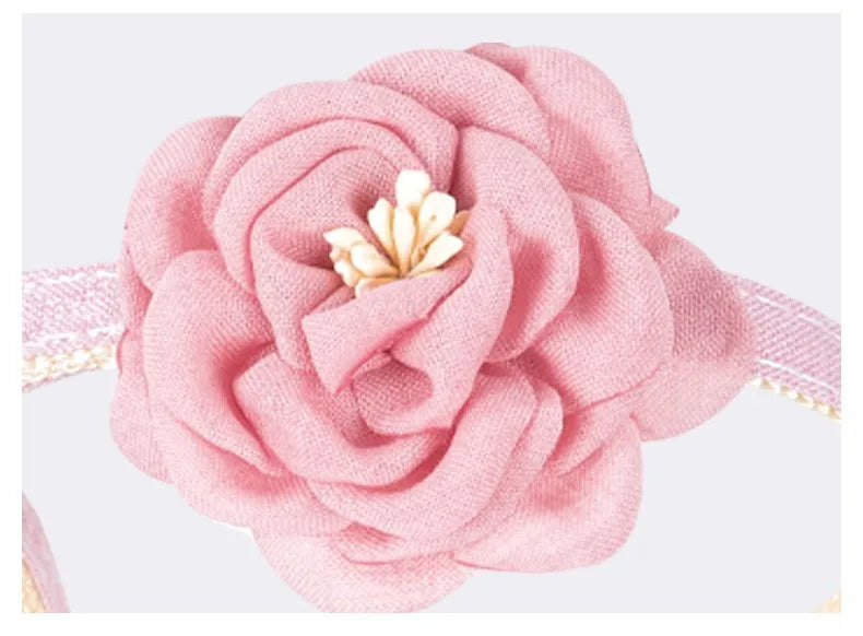 Pet Collars New Cat Camellia Flower Cat Collars Cute Princess's Birthday Adjustable Dog Dressing Tool Pet Accessories Supplies