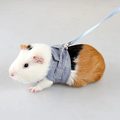 Small Pets Chest Strap Outdoor Traction Rope Adjustable Harness Vest For Hedgehog Chinchilla Dutch Guinea Pig Pet Supply