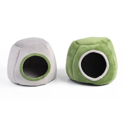 Pet House Hamster Bed Super Warm Guinea Pig Cage Accessories Cave Cozy Hideout for Hedgehog Bearded Rabbit Hedgehog Pets Items