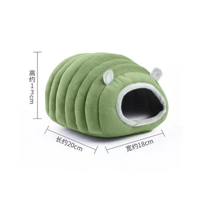 Pet House Hamster Bed Super Warm Guinea Pig Cage Accessories Cave Cozy Hideout for Hedgehog Bearded Rabbit Hedgehog Pets Items