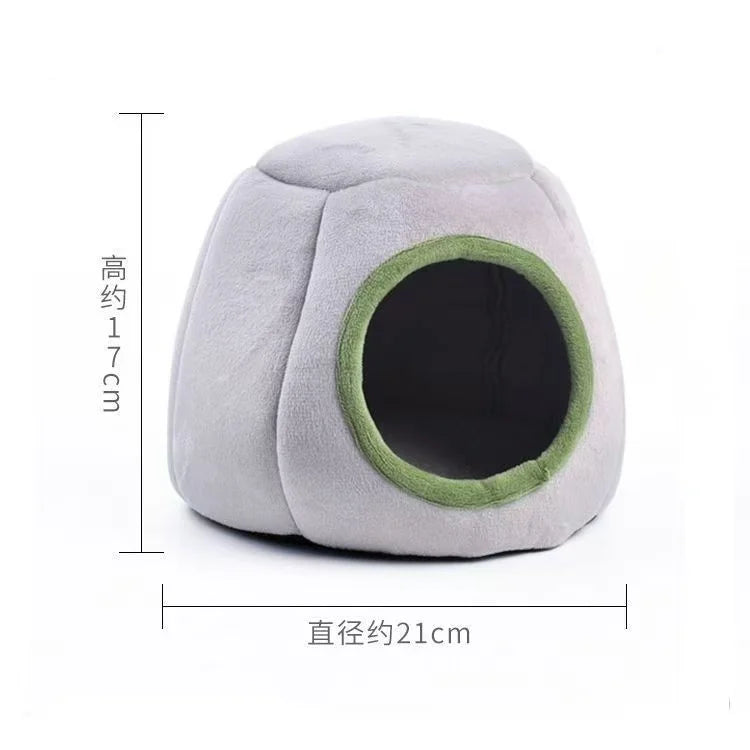 Pet House Hamster Bed Super Warm Guinea Pig Cage Accessories Cave Cozy Hideout for Hedgehog Bearded Rabbit Hedgehog Pets Items