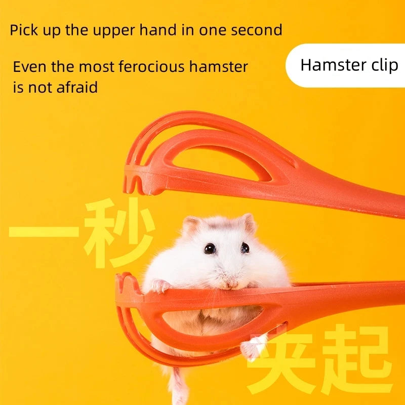 Hamster Clip Mousetrap Anti-Bite Long Handle Breathable Clip Small Animals Life Interactive Toys Rat Pet Clean Accessories