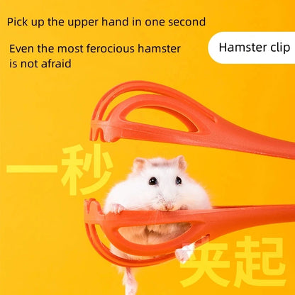 Hamster Clip Mousetrap Anti-Bite Long Handle Breathable Clip Small Animals Life Interactive Toys Rat Pet Clean Accessories