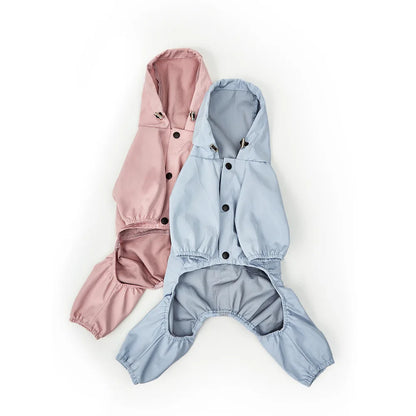 Dog Waterproof Clothes Reflective Dog Raincoat Soft Impermeable Polyester Jacket Pet Puppy Outfits Raincoat
