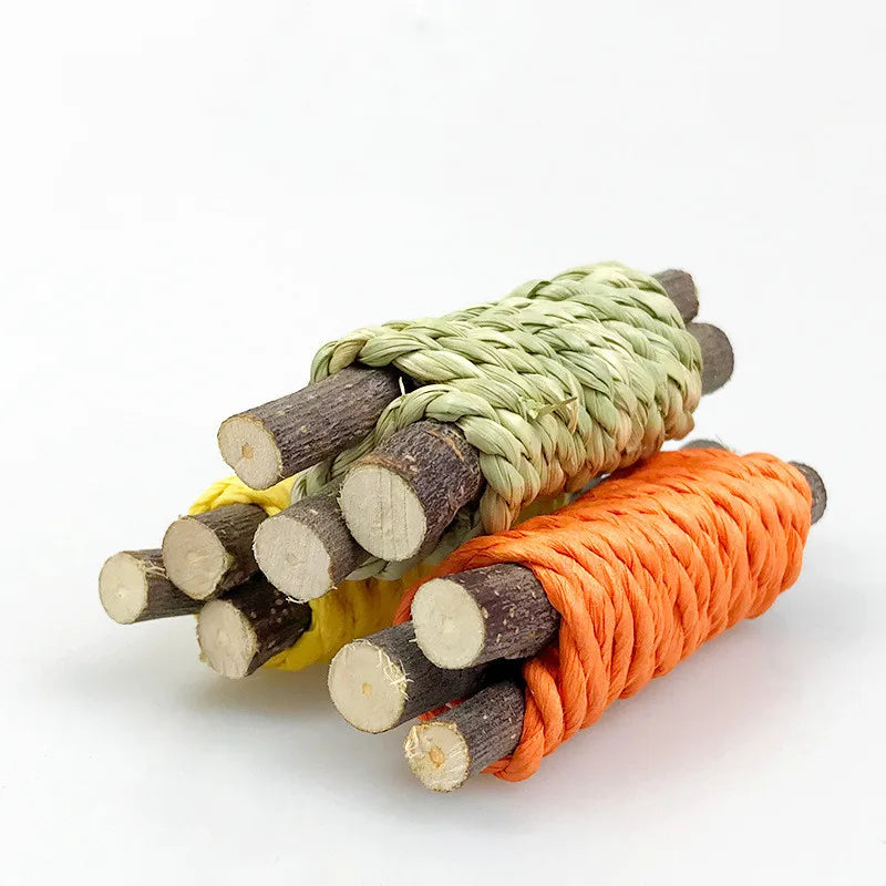 Pet Rabbit Guinea Pig Dragon Cat Fun Toy Hamster Tooth Grinding Set Pet Tooth Grinding Snacks