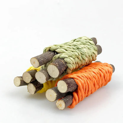Pet Rabbit Guinea Pig Dragon Cat Fun Toy Hamster Tooth Grinding Set Pet Tooth Grinding Snacks