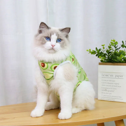 Cat Clothing Female Cat Sterilization Suit Weaning Suit Postoperative Dressing Anti Licking Elastic Pet Cat Clothing