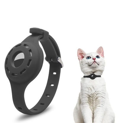 New Silicone Anti-Lost Pet Cat Collar Protective Tracker Anti Lost Positioning Collar Adjustable Pet Collar