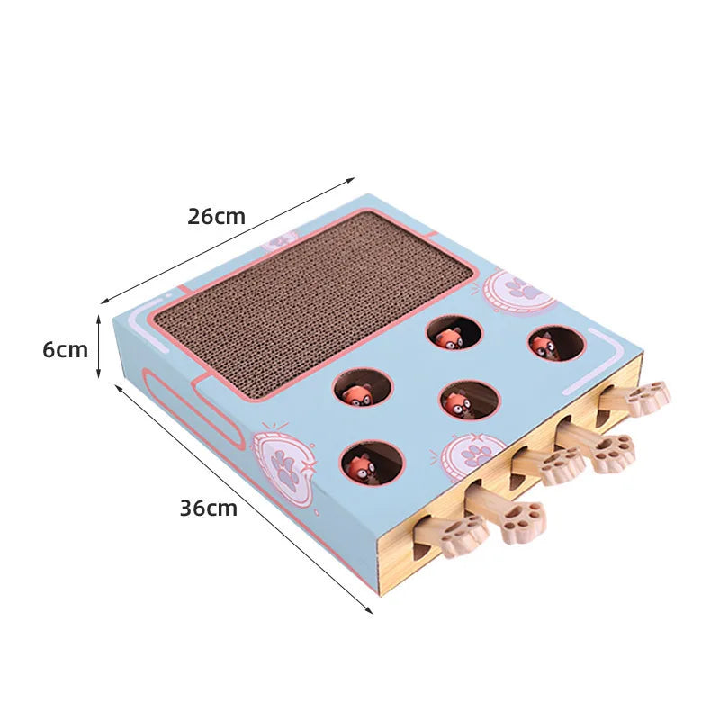 Cat Playing Toy Hamster Machine Kitten Games Teasing Interactive Toys Hunting Scratching Bite Accessories Pet Cat Supplies