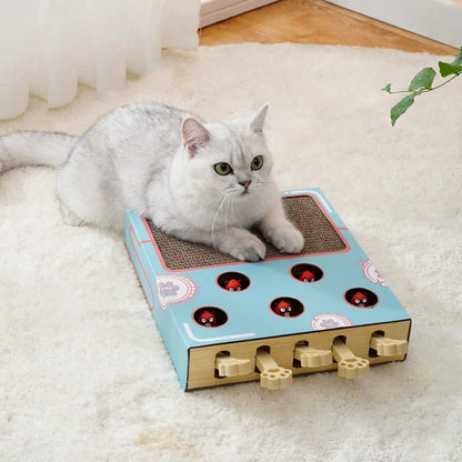 Cat Playing Toy Hamster Machine Kitten Games Teasing Interactive Toys Hunting Scratching Bite Accessories Pet Cat Supplies
