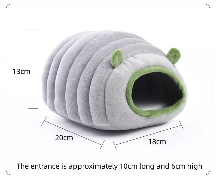 Pet House Hamster Bed Super Warm Guinea Pig Cage Accessories Cave Cozy Hideout for Hedgehog Bearded Rabbit Hedgehog Pets Items